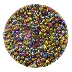 Perle sidefate din sticla pentru unghii 1 - 4mm PR03 de 2gr